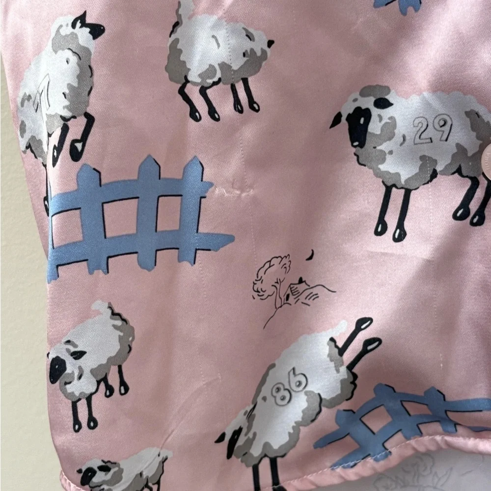 Nick and Nora Girls Size Medium 8 Counting Sheep Polyester Sleep Shirt